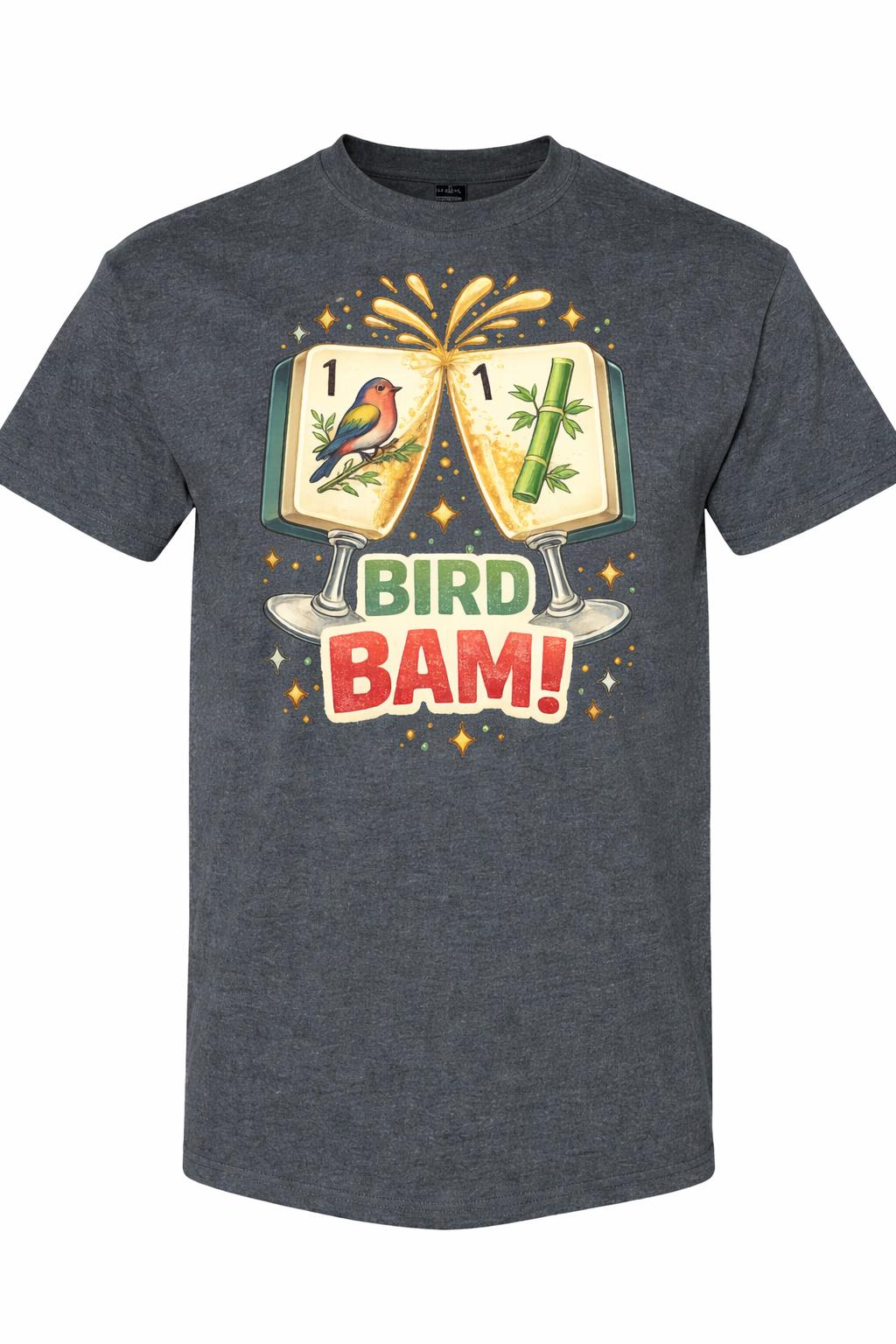 Bird Bam Mahjong Shirt – Funny Graphic Tee, Game Night