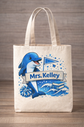 Custom Teacher Tote - Dolphins