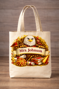 Custom Teacher Tote - Eagles
