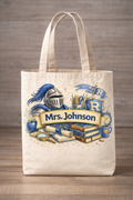 Custom Teacher Totes - Knights (blue)