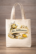 Custom Teacher Tote - Bees