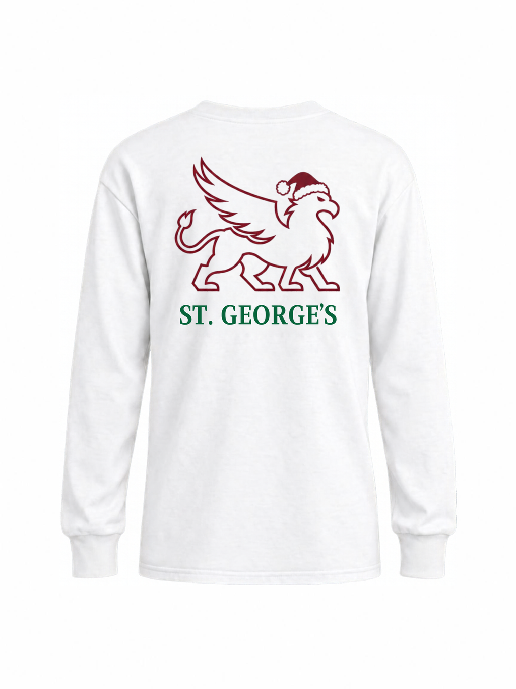 Candy Cane - SG/Santa Hat Youth Port & Co Long Sleeve Shirt