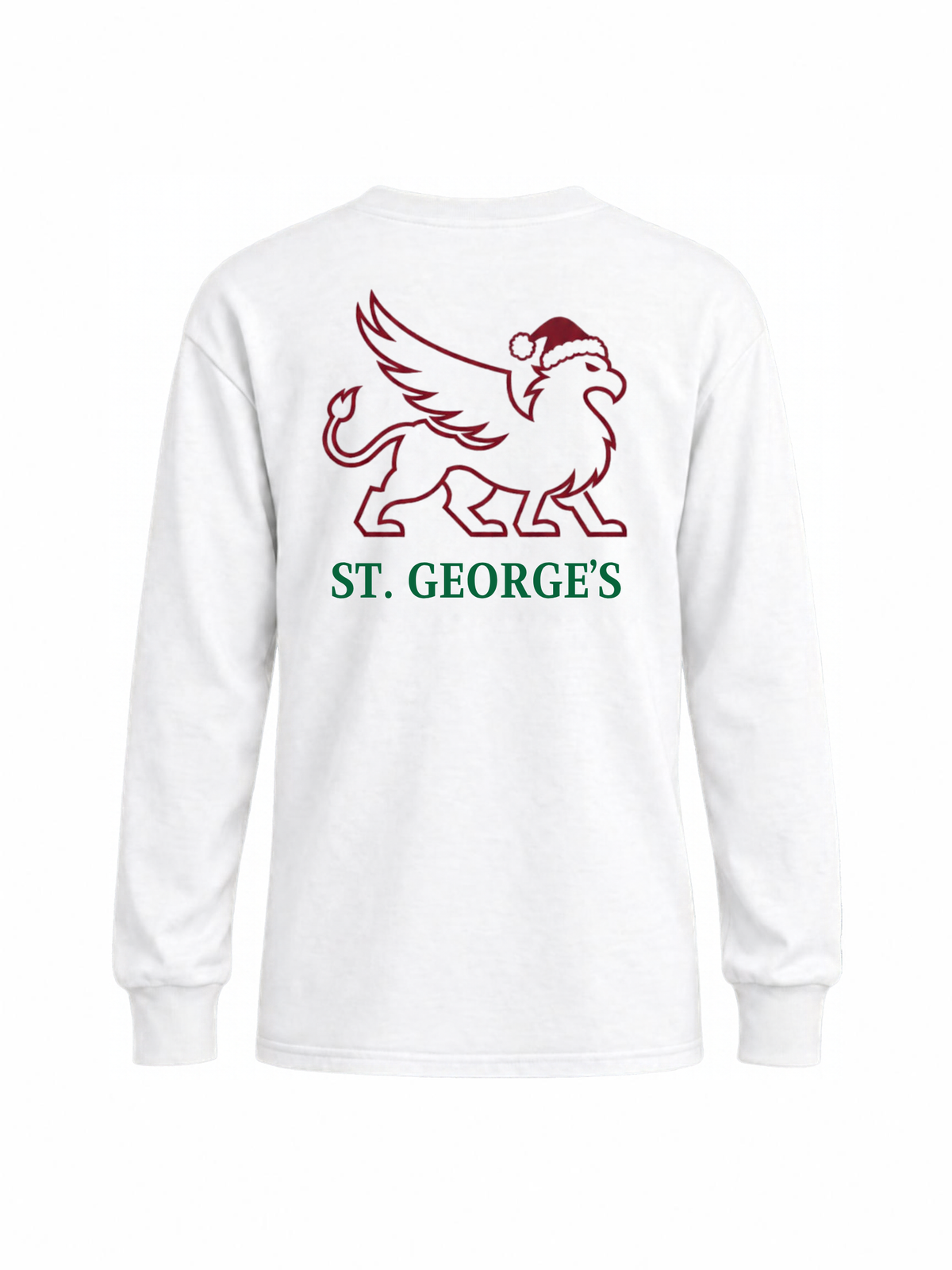 Candy Cane - SG/Santa Hat Youth Port & Co Long Sleeve Shirt