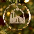 Boardwalk Sketched Glass Ornament