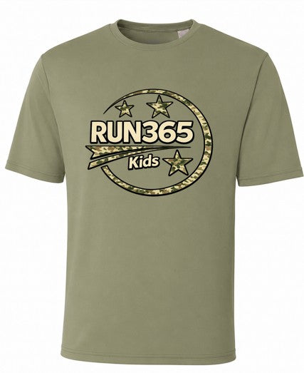 Camo - Kids Run365 A4 Performance Shirt