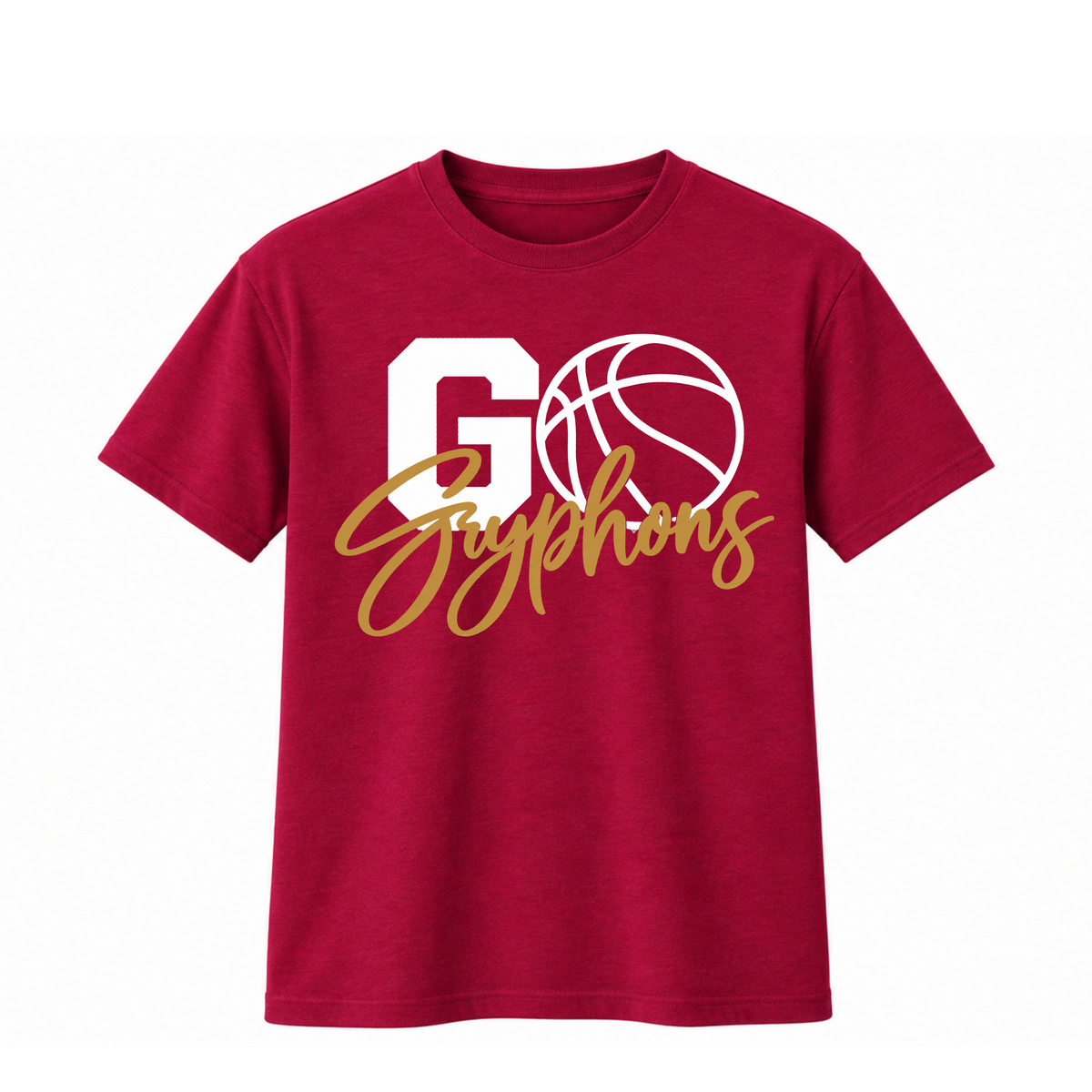 Go Gryphons Basketball Cotton T Shirt