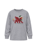 Jolly Little Gryphon Santa Hat- Rabbit Skins Toddler and Youth Long Sleeve Shirt