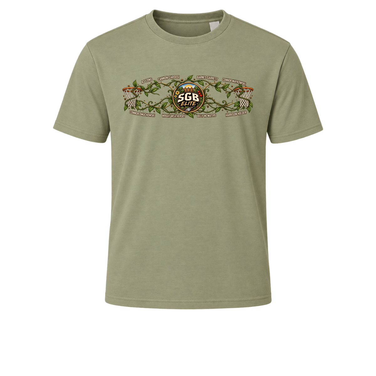 Olive SGB Elite Roster A4 Performance Tee