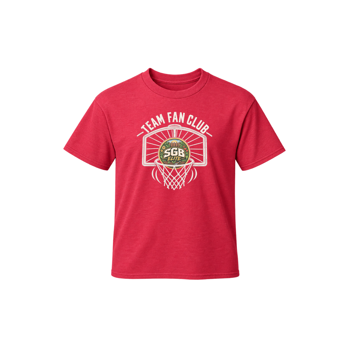 Subtle Fan Tee in Heather Red